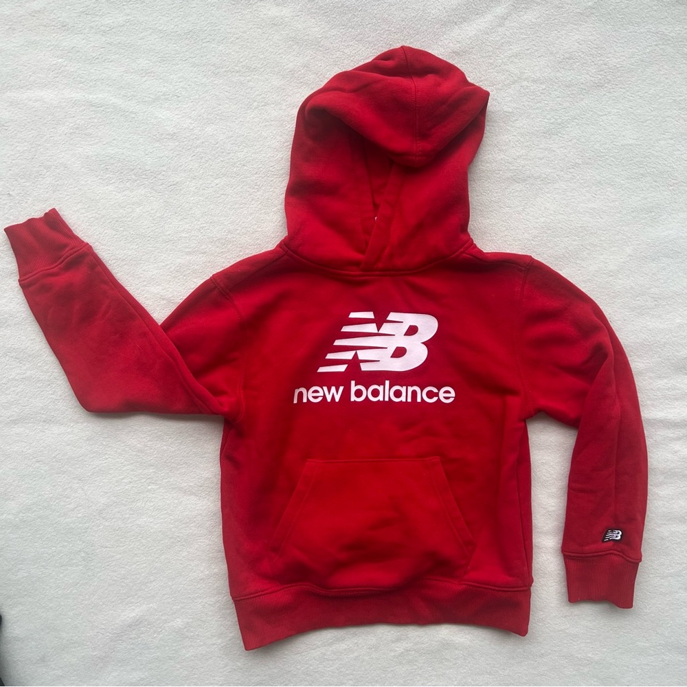 New Balance Boys’ Red Hoodie Sweatshirt Size Small/8